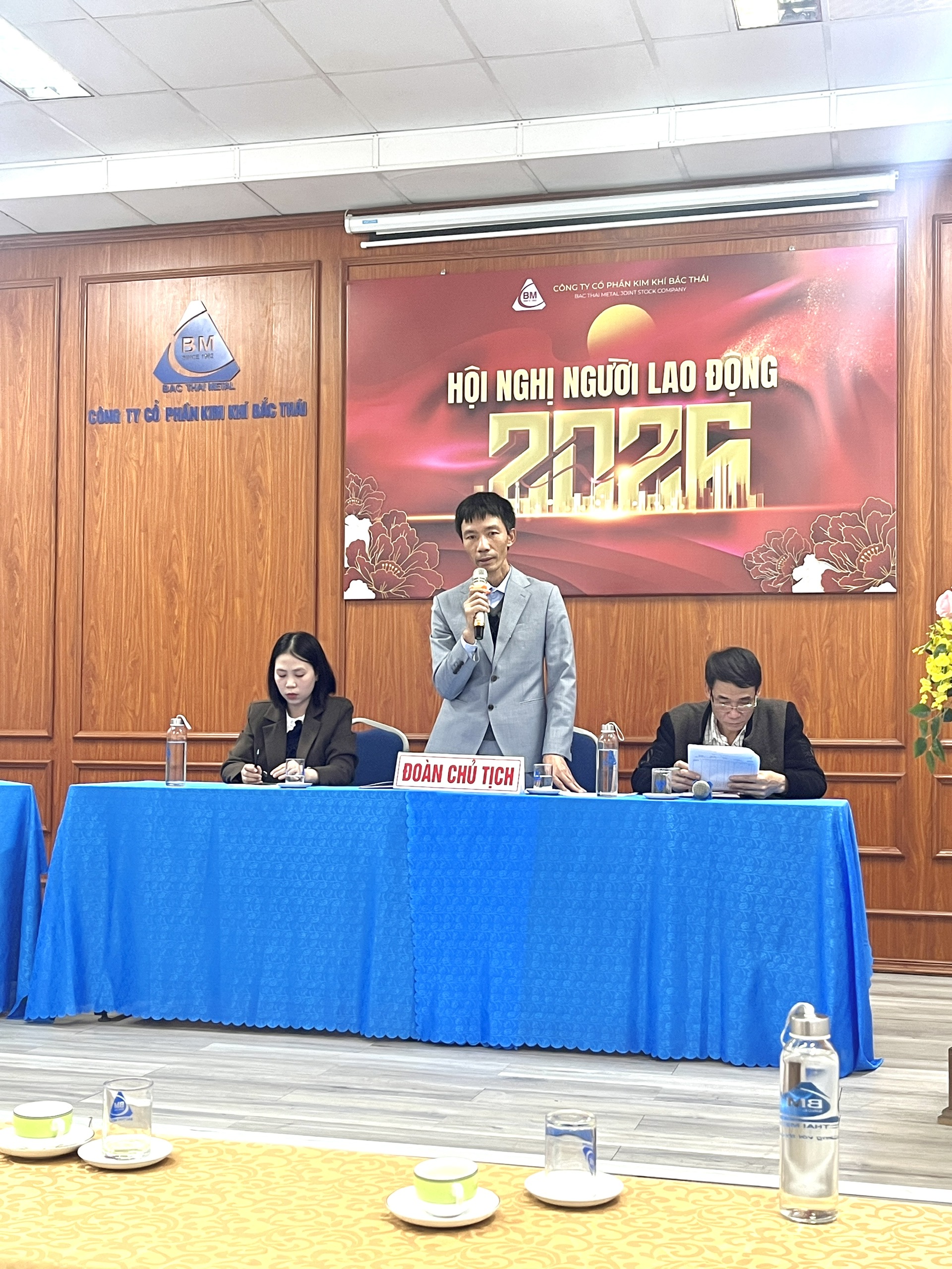 CÔNG TY CP KIM KHÍ BẮC THÁI TỔ CHỨC HỘI NGHỊ NGƯỜI LAO ĐỘNG NĂM 2026 VÀ LIÊN HOAN TẤT NIÊN